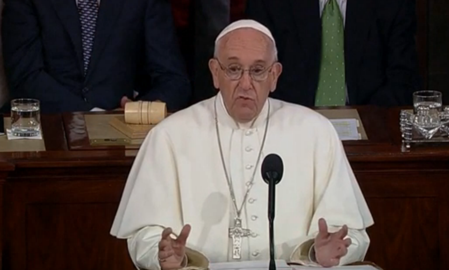 Papa en congreso