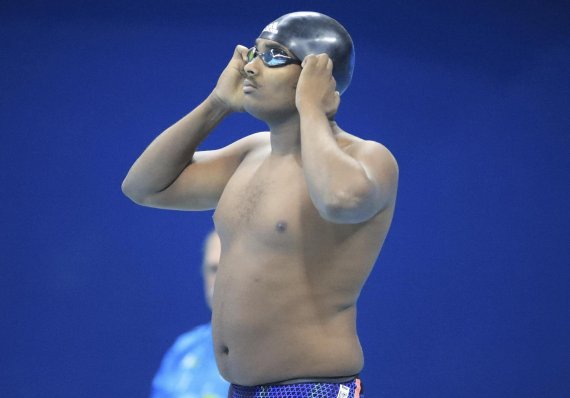 2016 Rio Olympics - Swimming - Preliminary - Men's 100m Freestyle - Heats - Olympic Aquatics Stadium - Rio de Janeiro, Brazil - 09/08/2016. Robel Kiros Habte (ETH) of Ethiopia competes.   REUTERS/Dominic Ebenbichler FOR EDITORIAL USE ONLY. NOT FOR SALE FOR MARKETING OR ADVERTISING CAMPAIGNS.